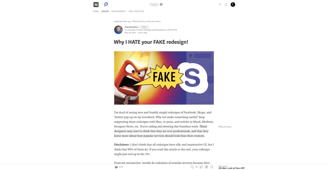 Why I HATE your FAKE redesign! – Pixel Point – Medium