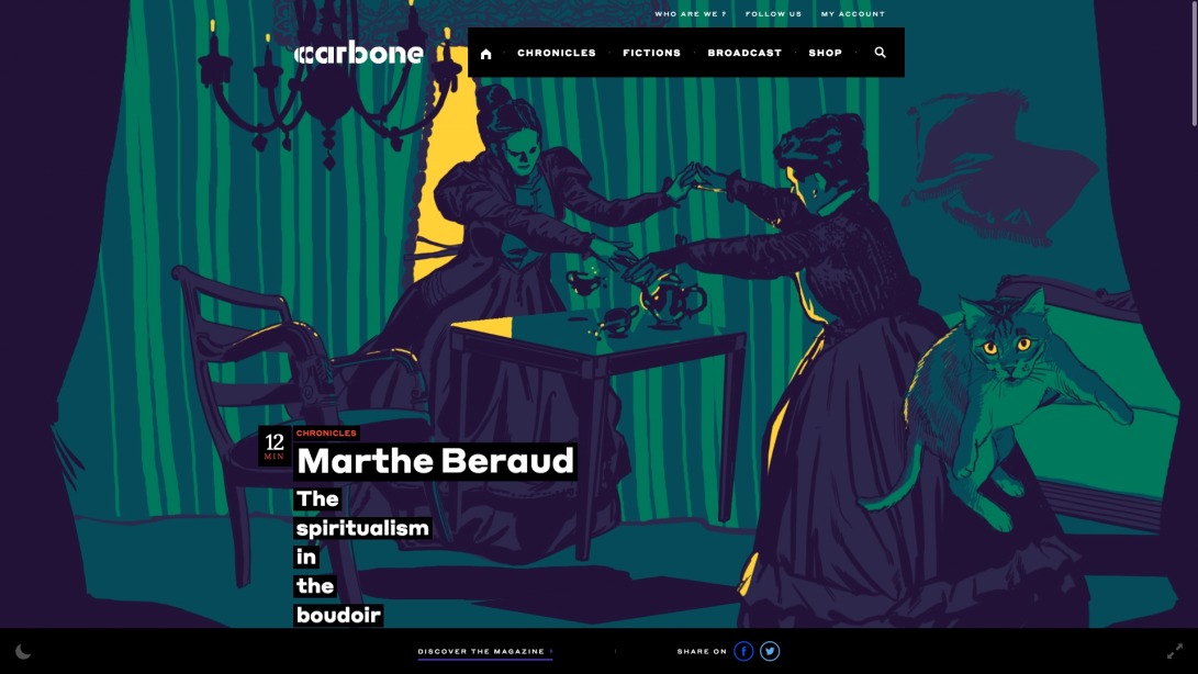 Carbon // Pop culture, original fiction & transmedia