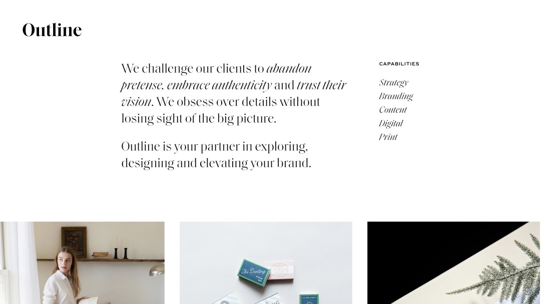 Outline | Branding | Web Design | Charleston, SC
