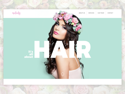 Hair Salon Website Banner by Katarzyna Malcharek - Dribbble