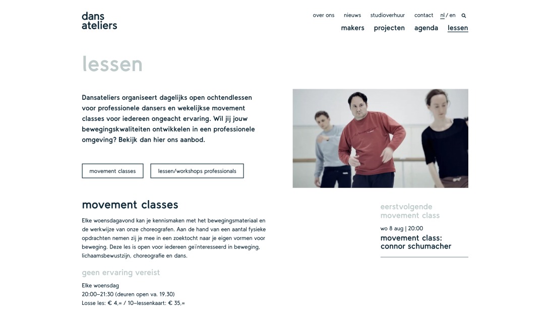 Lessen | Dansateliers