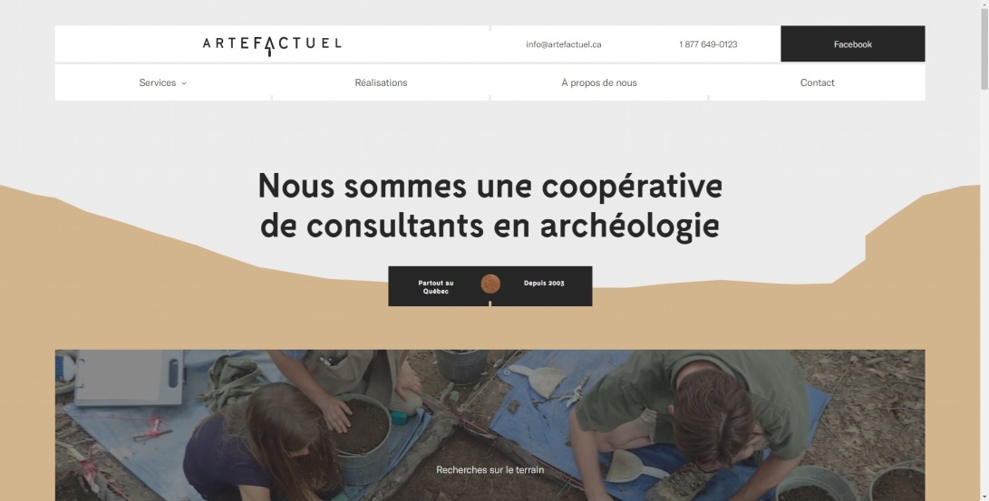 Artefactuel, coopérative de travail en recherche archéologique depuis 2003
