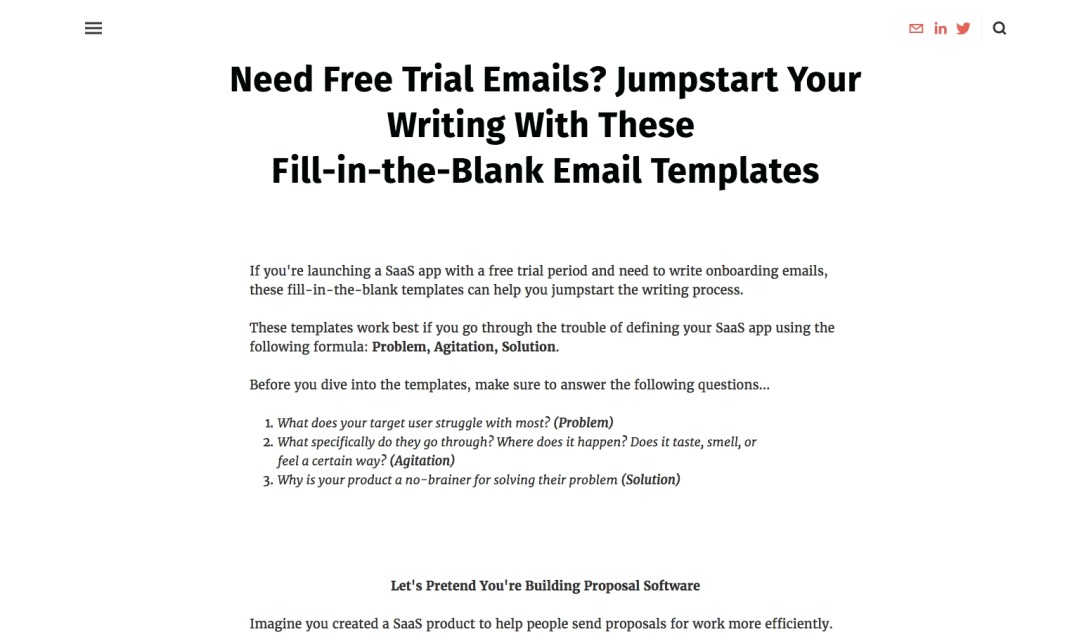 Free Email Templates — Sophia Le