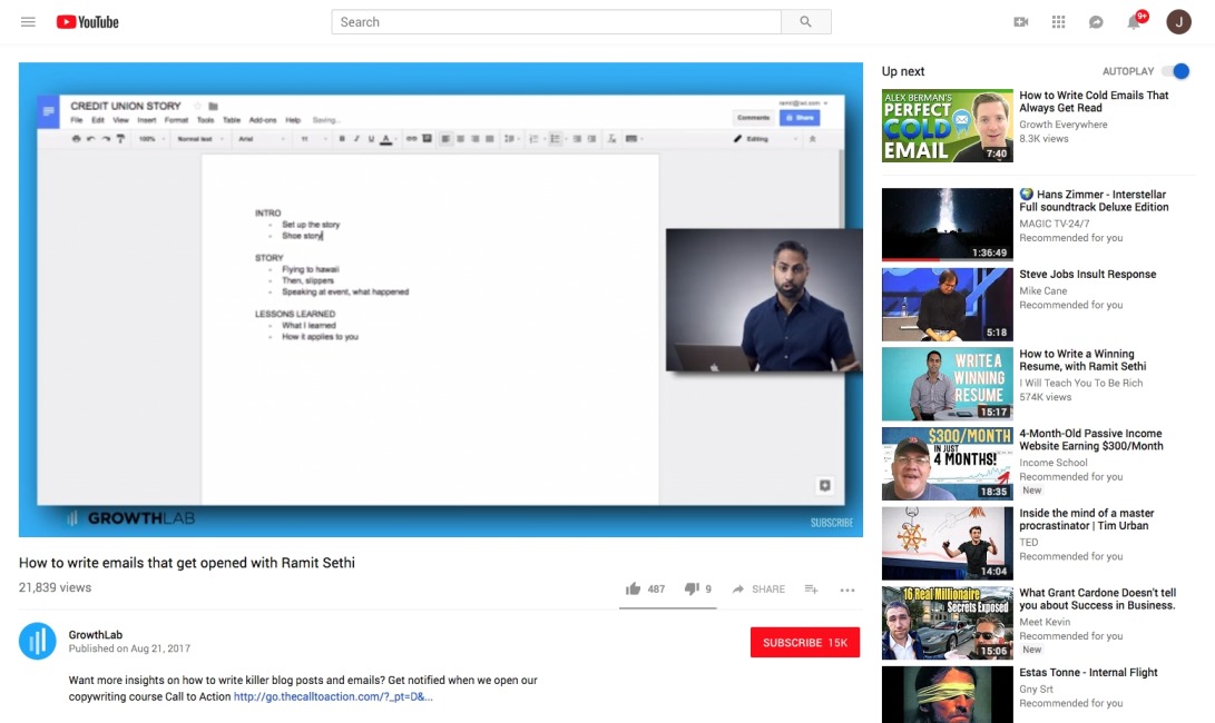 (14) How to write emails that get opened with Ramit Sethi - YouTube