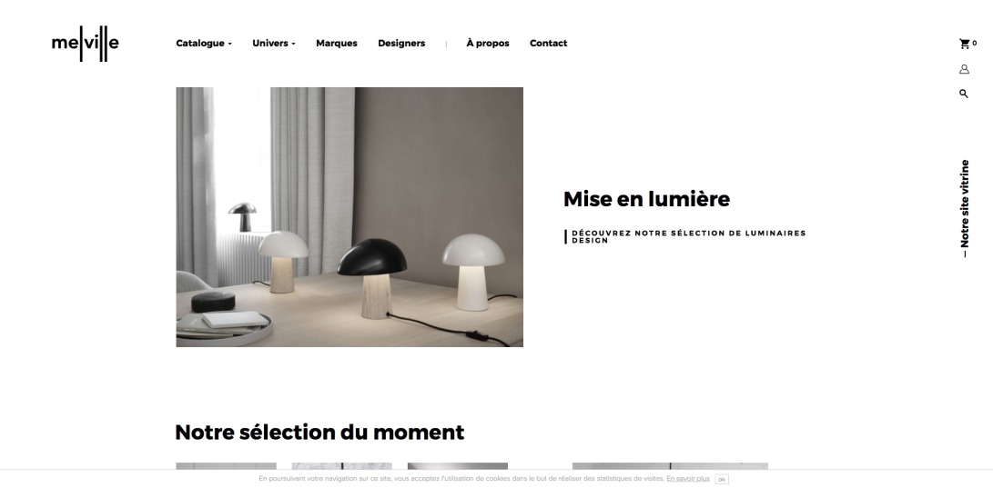 E-shop Melville Design - Mobilier, luminaire et objet déco