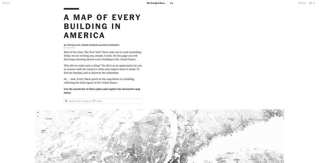 A Map of Every Building in America - The New York Times