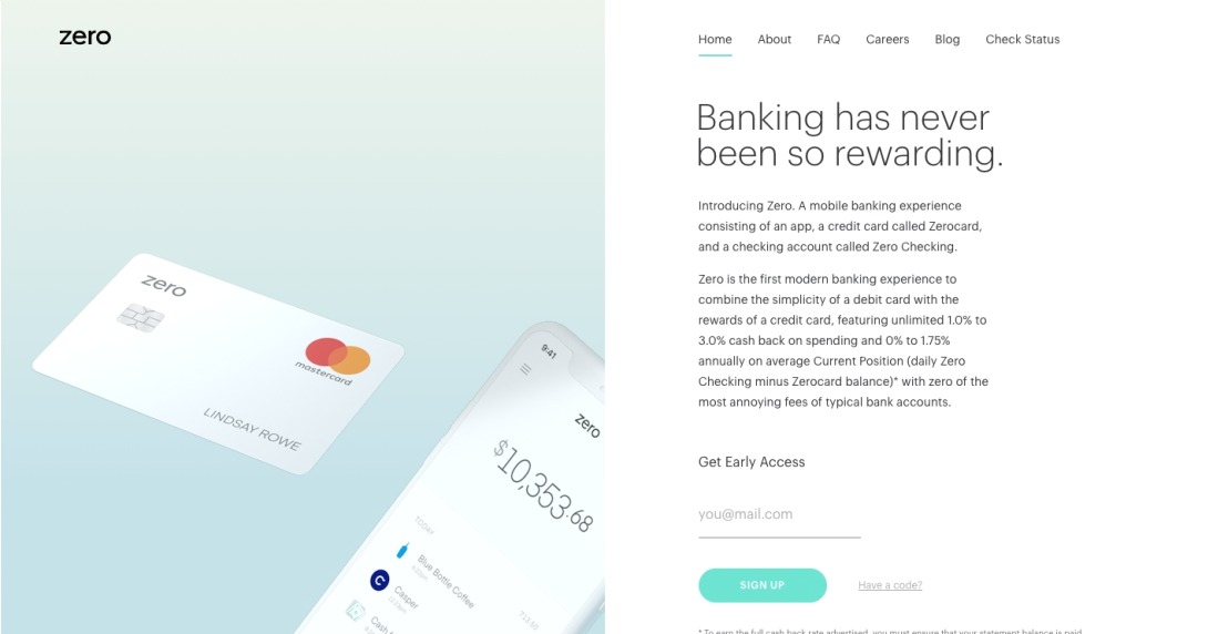 Zero | Banking With Zero Compromises