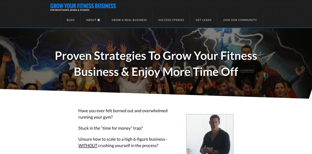 Welcome Page - 1 - Grow Your Fitness Business