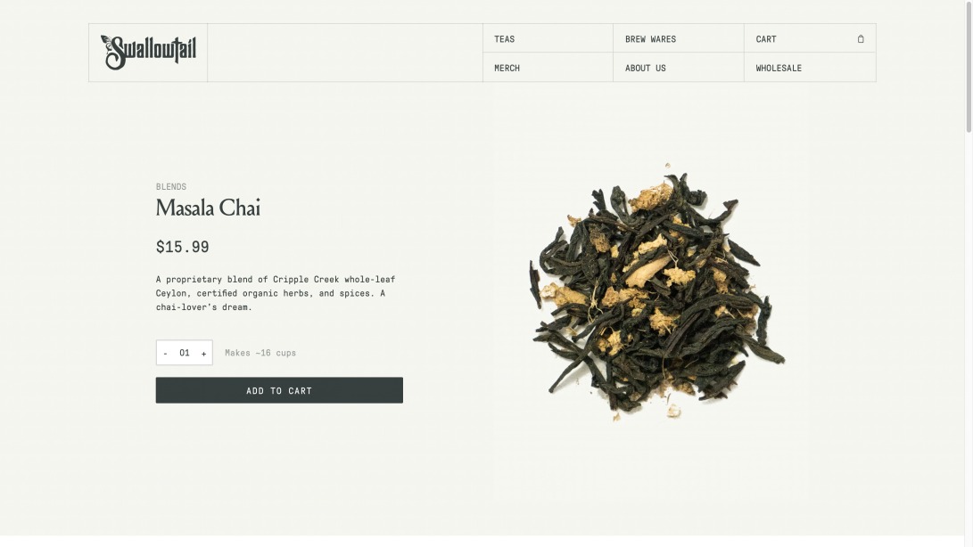 Masala Chai – Swallowtail Tea