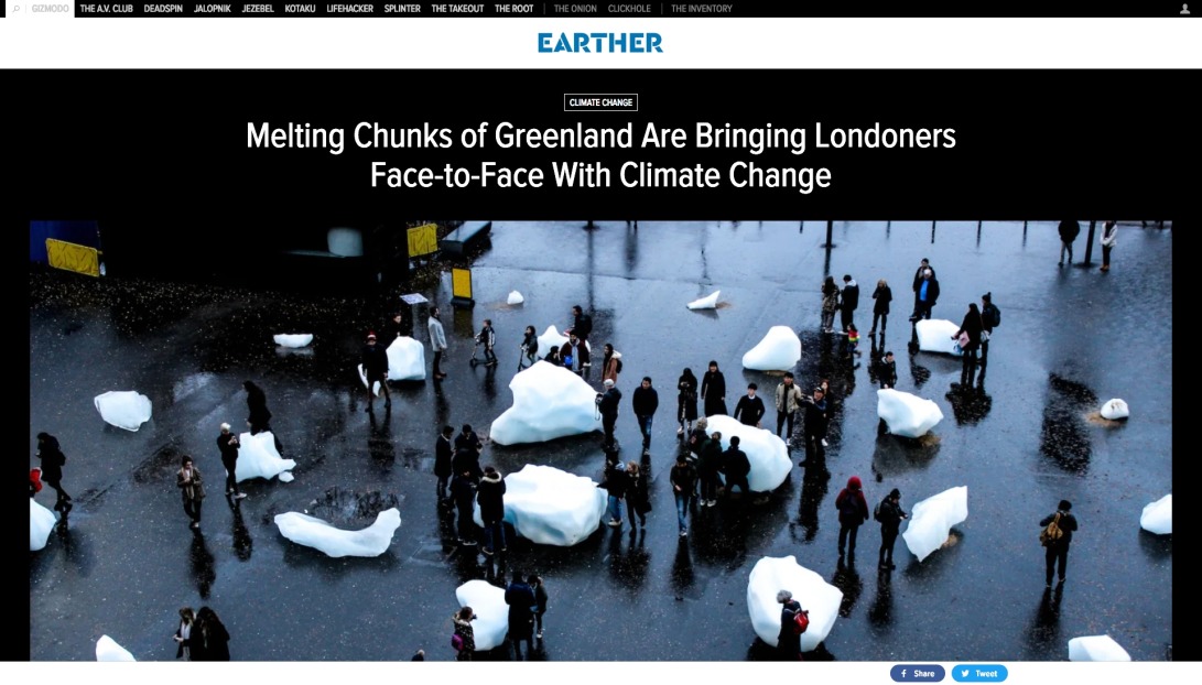 Melting Chunks of Greenland Are Bringing Londoners Face-to-Face With Climate Change