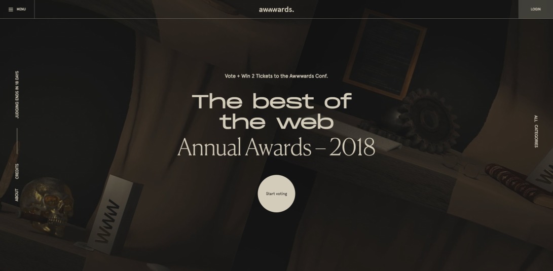 Awwwards Nominees of the Year 2018