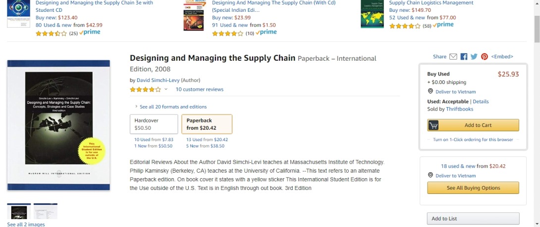 Designing and Managing the Supply Chain: David Simchi-Levy: 9780071270977: Amazon.com: Books
