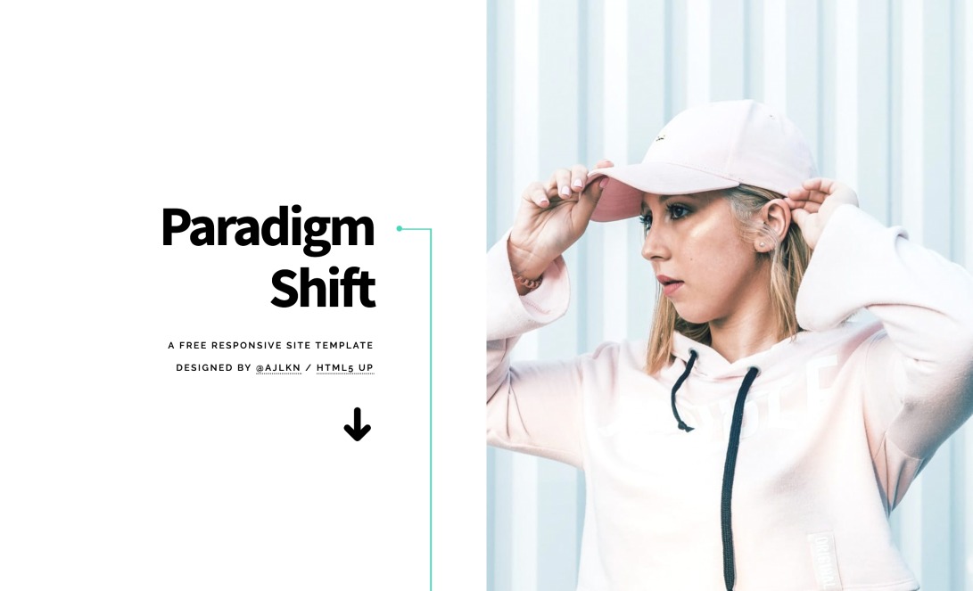 Paradigm Shift by HTML5 UP