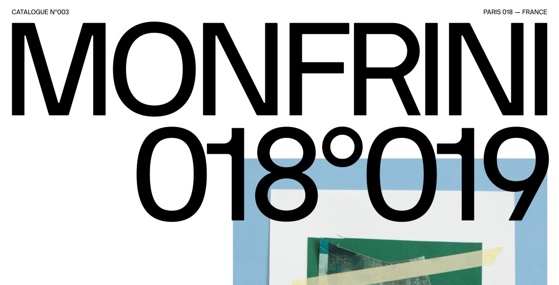 Florian Monfrini — Catalogue 018°019