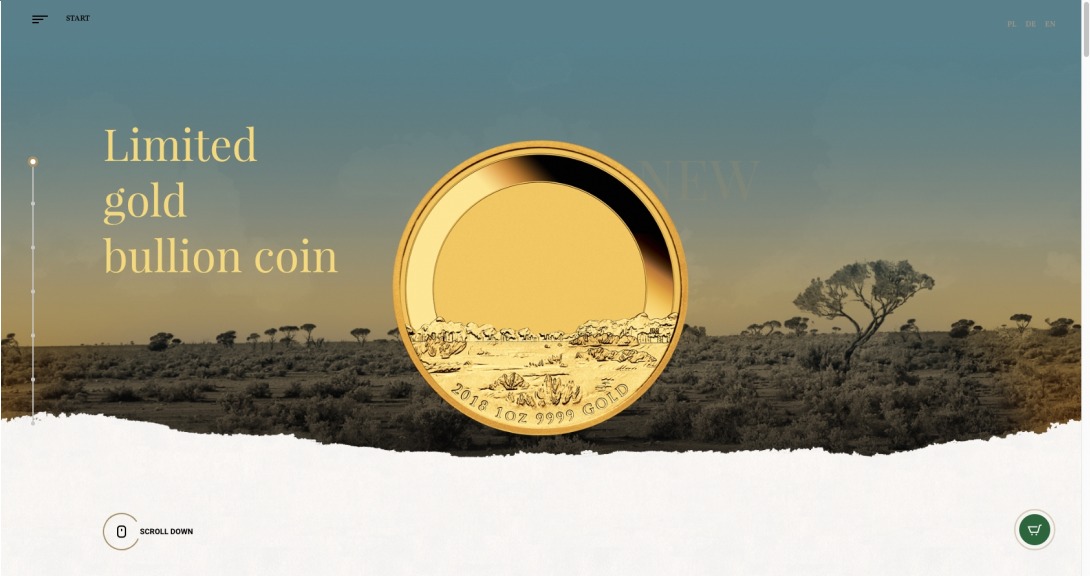Unique gold bullion coin - Australian Emu Metal Market Europe