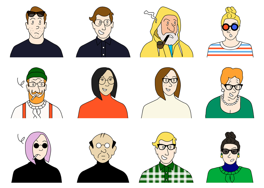 An illustrated avatar generator for developers and designers