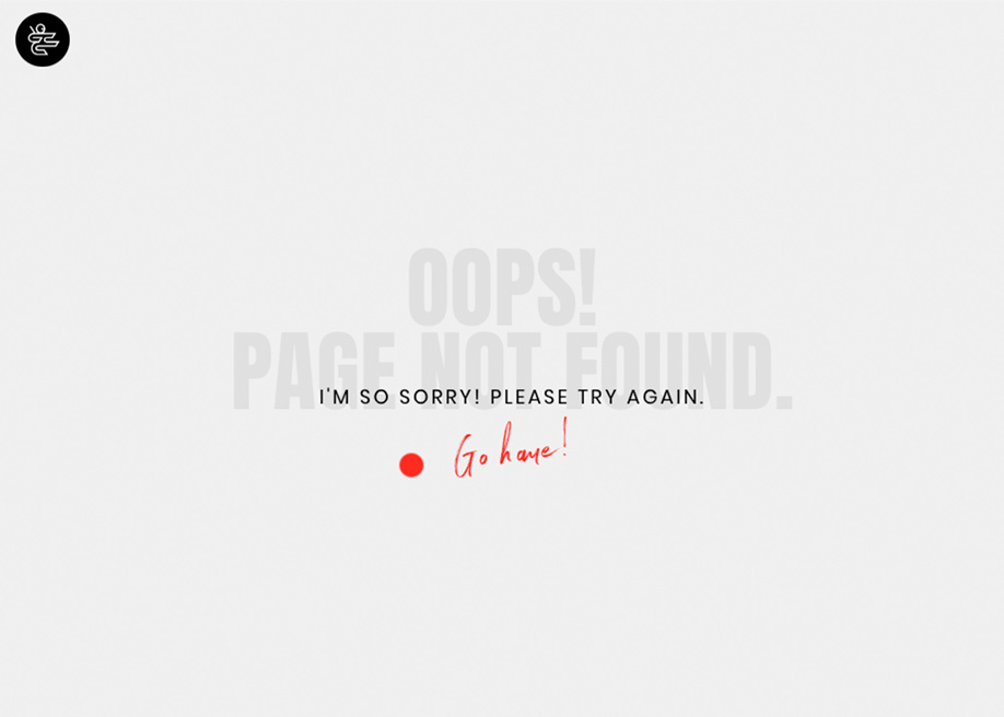 404 error page - Dennis Berti