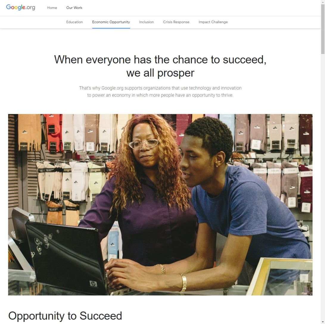 Economic Opportunity – Google.org
