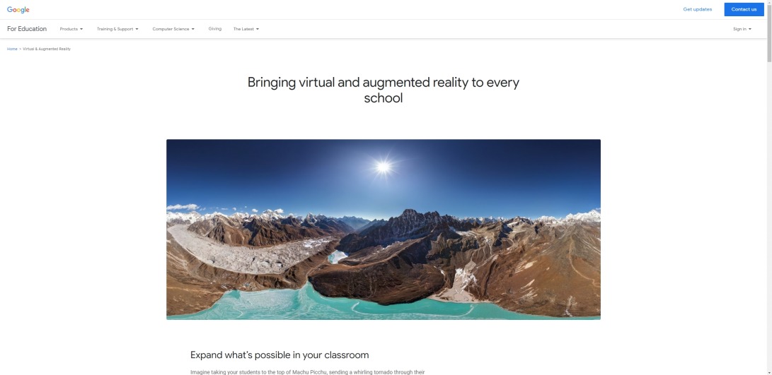 Bringing virtual and augmented reality to school | Google for Education