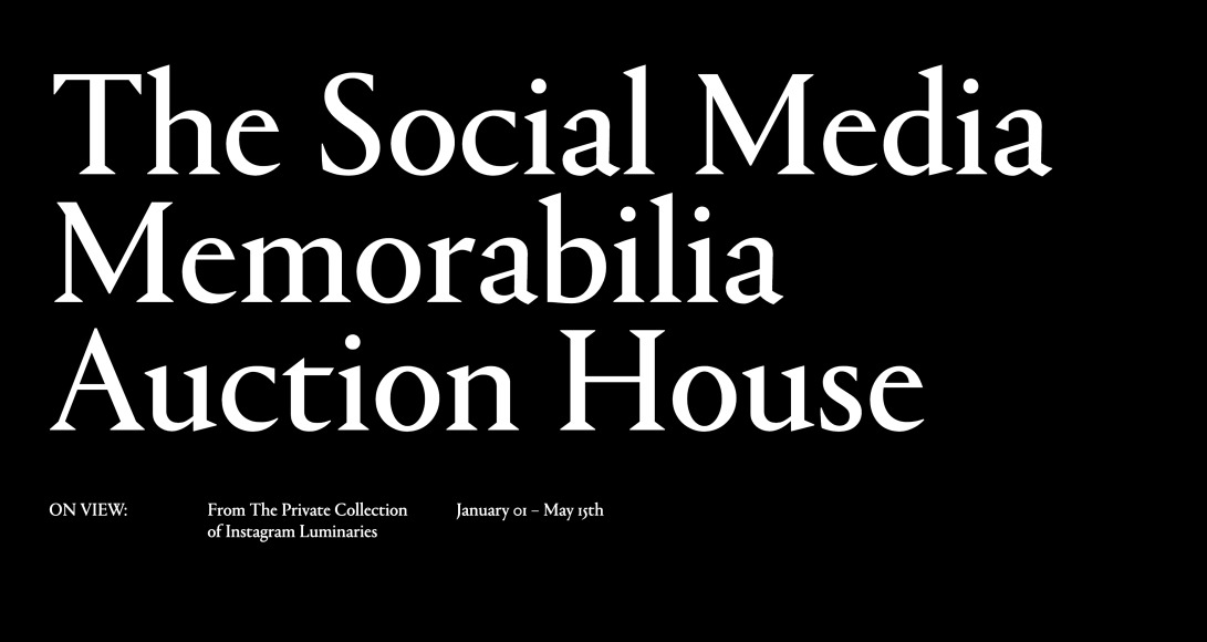 The Social Media Memorabilia Auction House