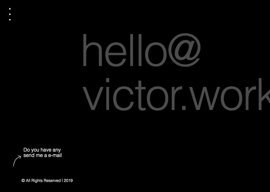 Contact page - Victor.work