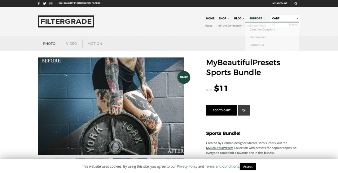 MyBeautifulPresets Sports Bundle (Mobile + Desktop) - FilterGrade