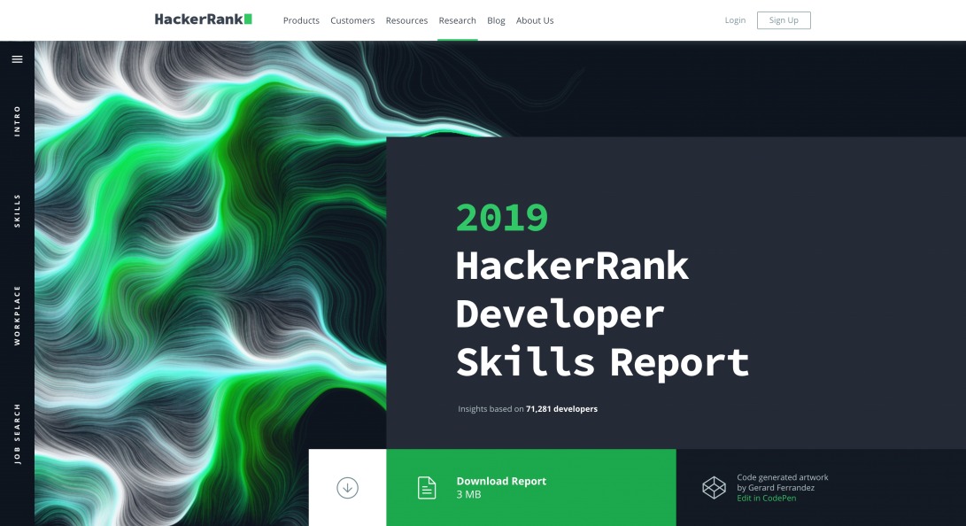 2019 Developer Skills Report - HackerRank