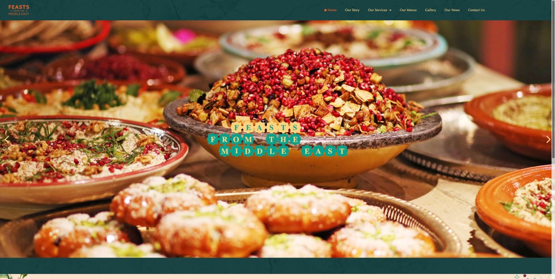 Catering Company Website | Lebanese Hospitality | Feasts From The Middle East