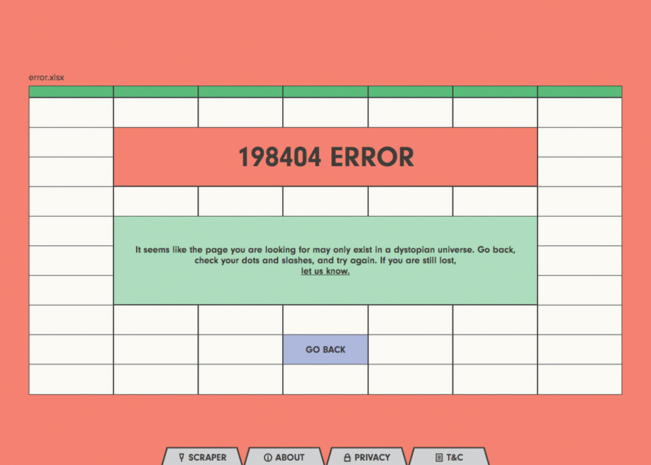 404 error page - Spatulah