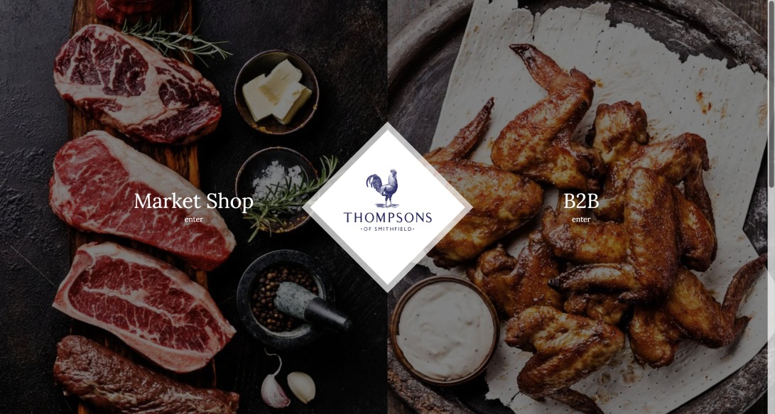 B2B Web Design - Food Supplier Website - Peter Thompson Group Meats