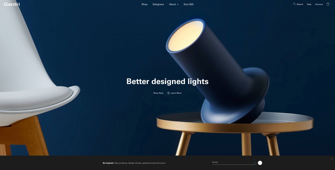 Gantri | Designer 3D printed lights
