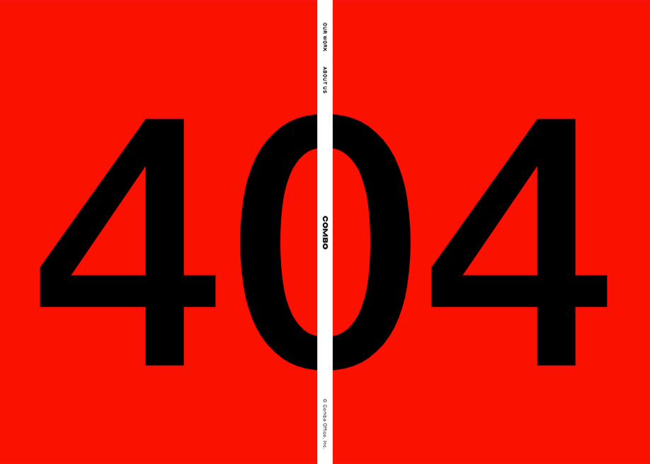 404 error page - Combo