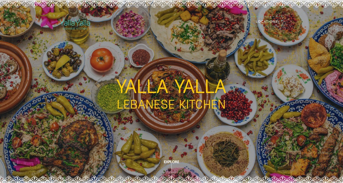 Hospitality Web Design - Lebanese Restaurant London - Yalla Yalla