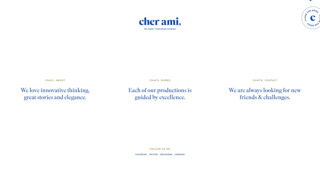 Cher Ami - We craft touching stories