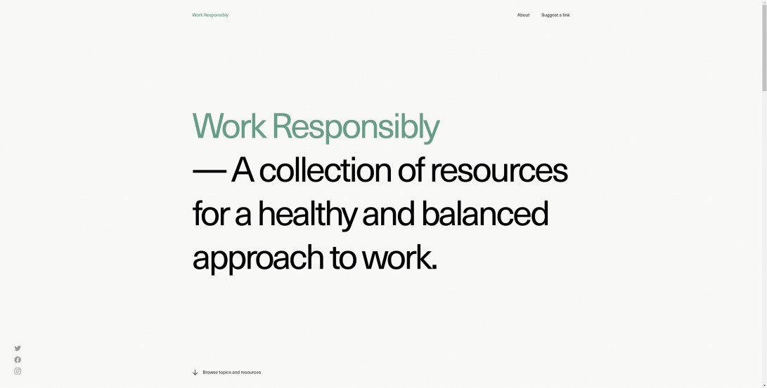 Work Responsibly