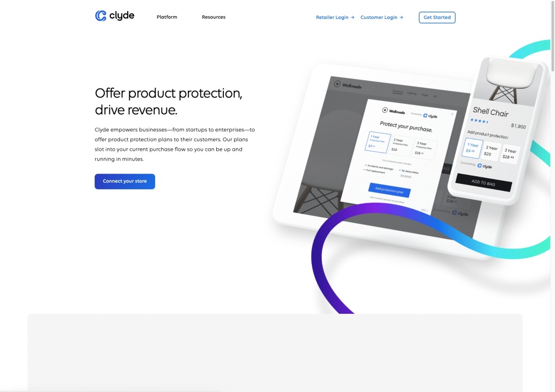 Clyde | The best way to offer product protection plans.