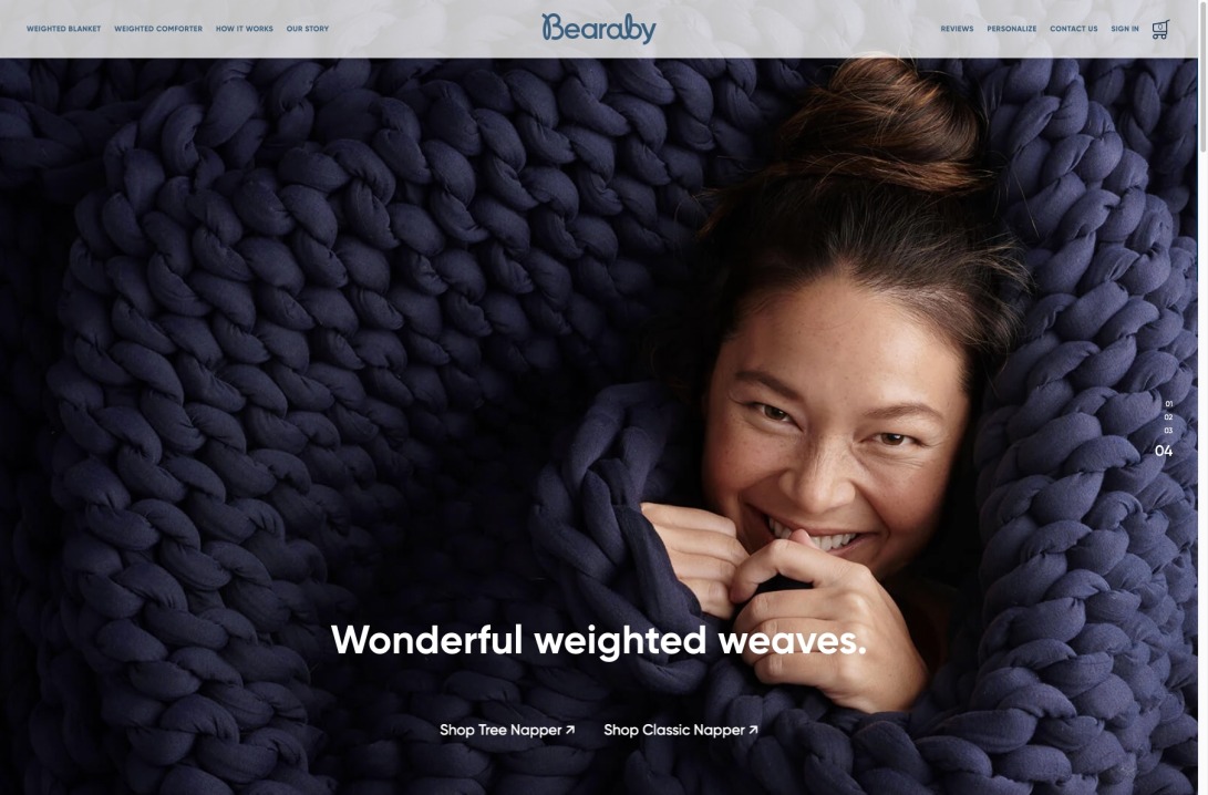 Bearaby - Weighted Blanket and Bedding for Epic Sleep