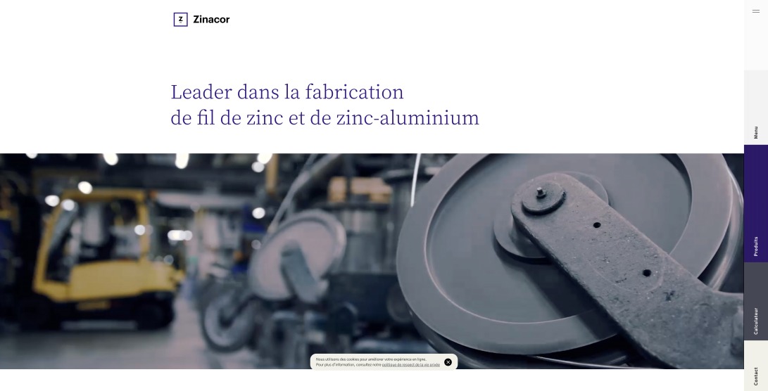 Leader dans la fabrication de fil de zinc et de zinc-aluminium - Zinacor