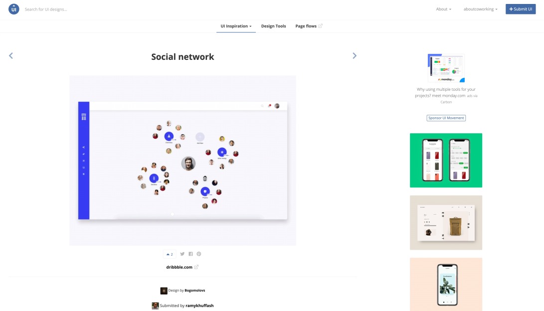 Social network - UI Movement