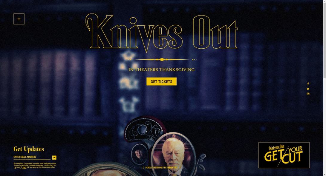 Knives Out – Official Movie Site - In Theaters November 27, 2019