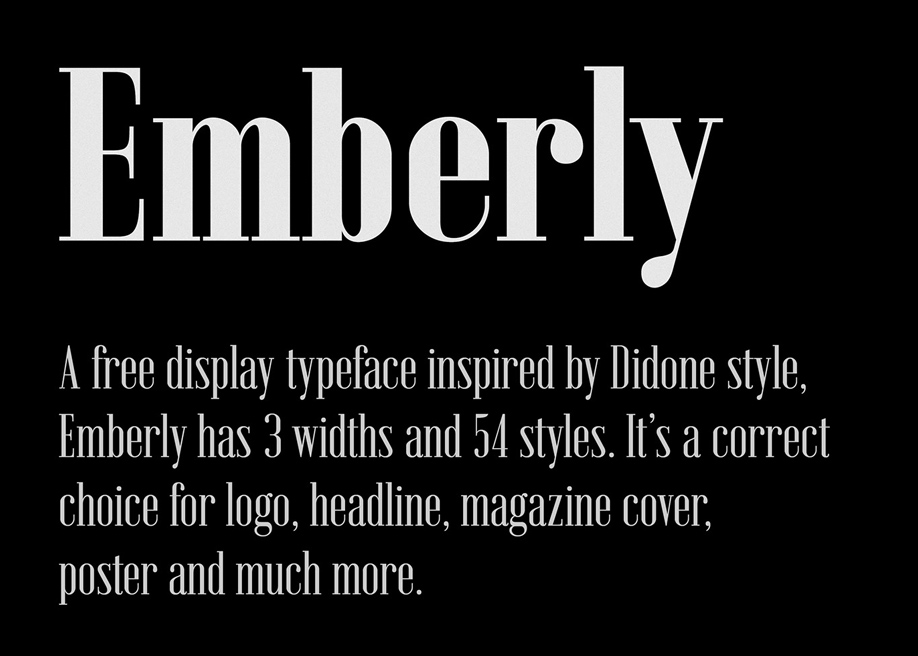 Emberly Typeface
