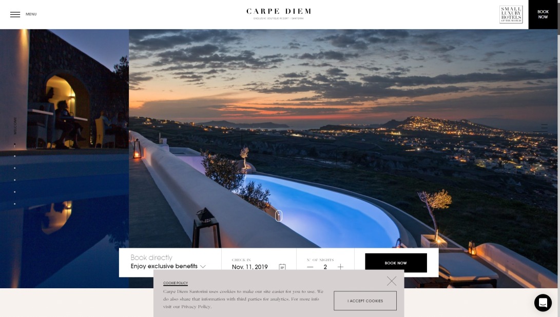 Hotels in Santorini Greece | Luxury hotel Carpe Diem Santorini