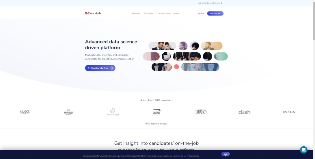 Wonderlic: Pre-employment assessment in data-driven science hiring