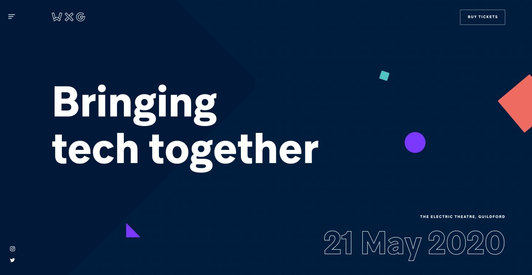 WXG — a tech conference by Kyan | Guildford, 21 May 2020