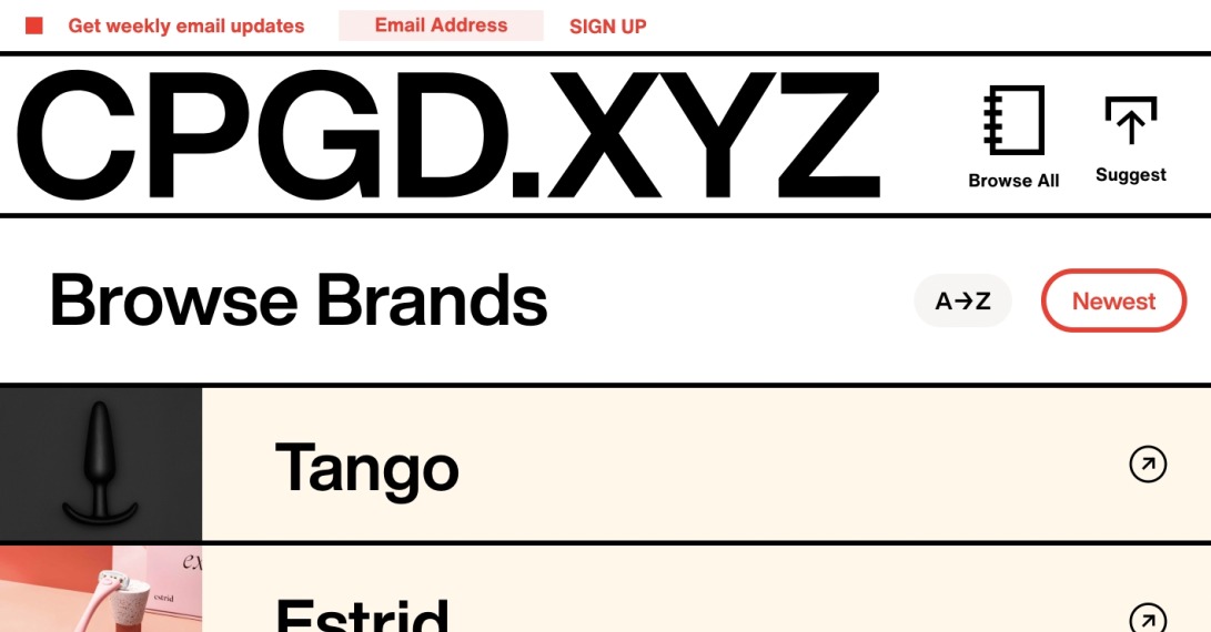 CPGD.XYZ — Browsing All (Date Sorted) — The Consumer Packaged Goods Directory Copy