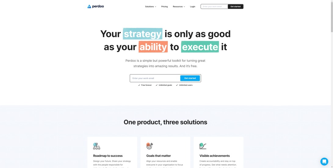 Perdoo. Deliver the results that matter.