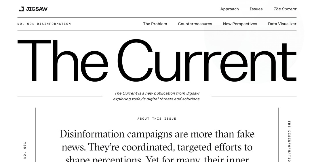 The Disinformation Issue - The Current | Jigsaw
