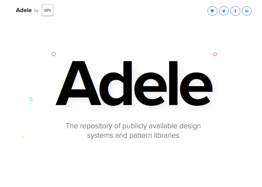Adele: The Design systems and Pattern Libraries Repository