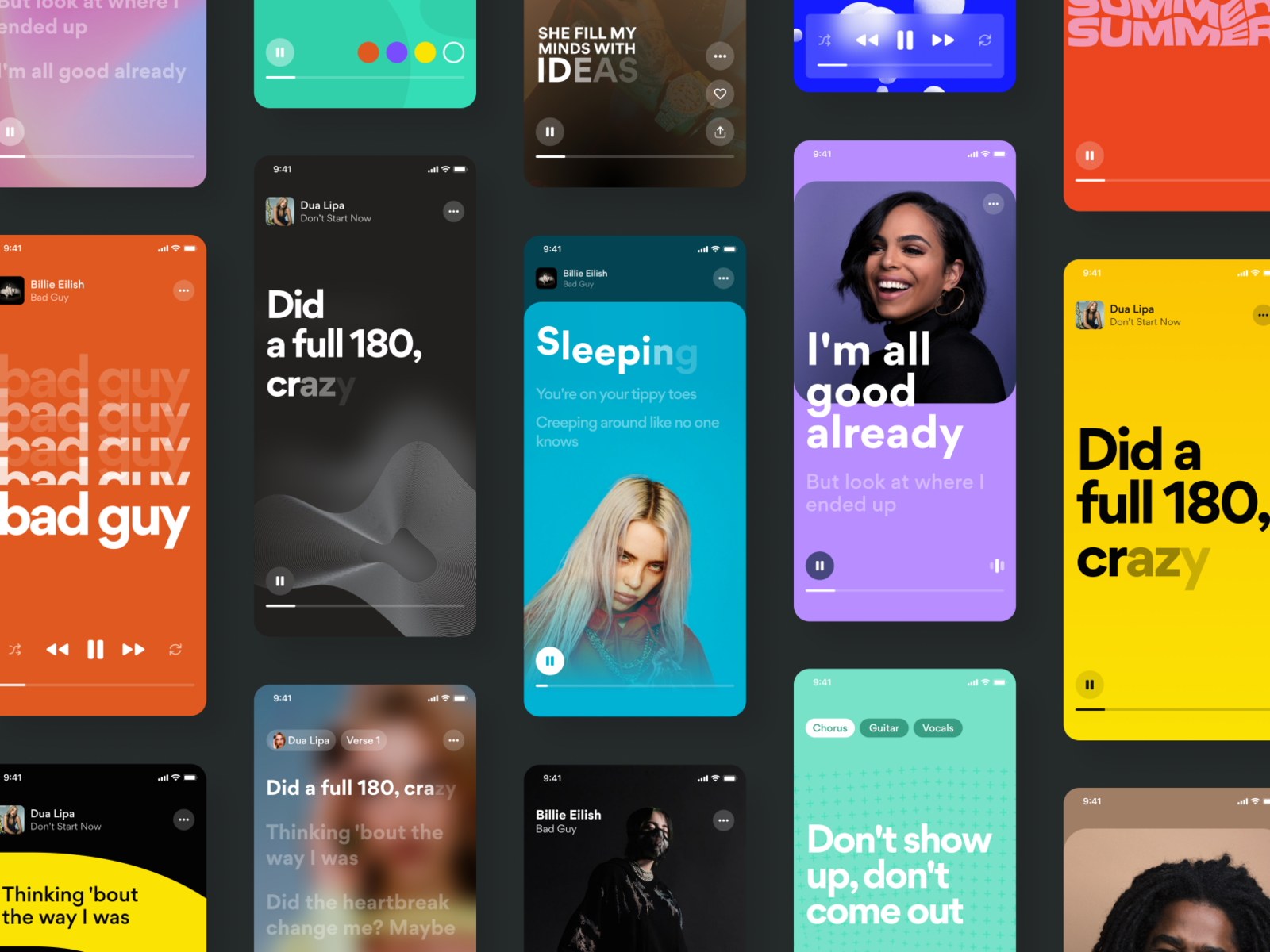 Lyrics Exploration 🎵 by Paolo Spazzini on Dribbble