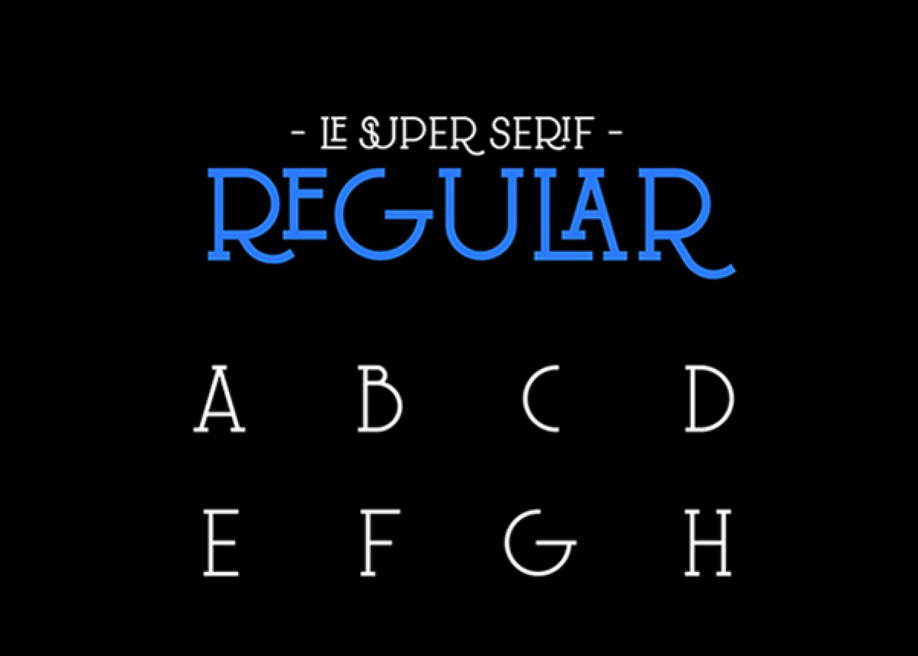 Le Super Serif Typeface